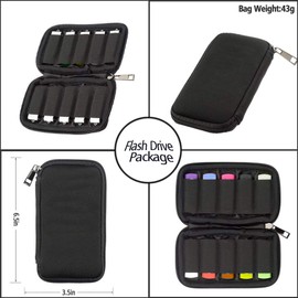 JBOS Storage Bag for USB Flash Drive Electronic Accessories Organizer Holder for USB Flash/DriveThumb Drives/Pen Drives/Jump Drives