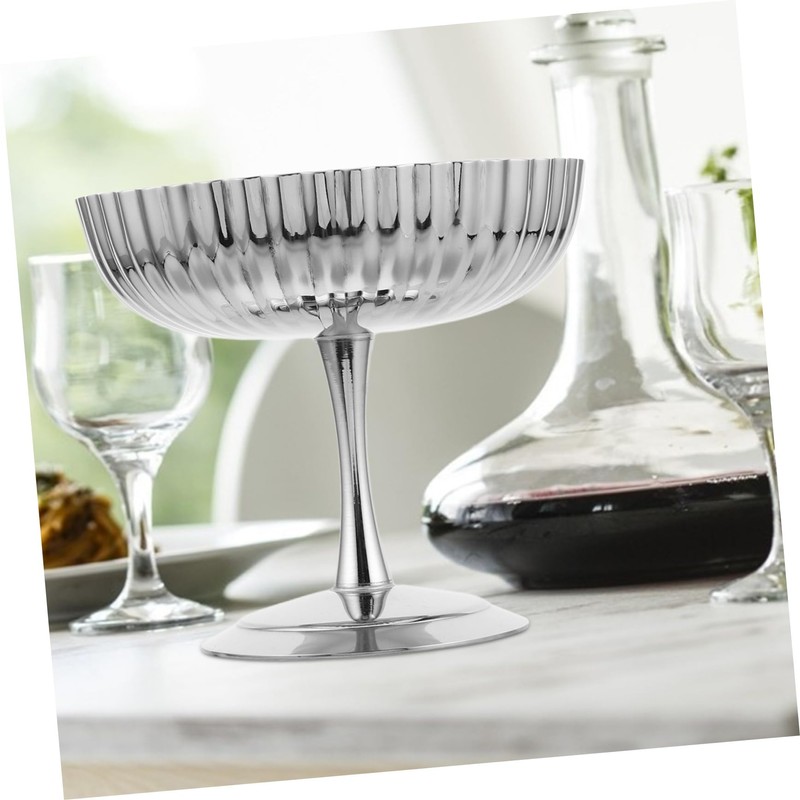 ULTECHNOVO Stainless Steel Pudding Bowl Creative Footed Dessert Bowl for