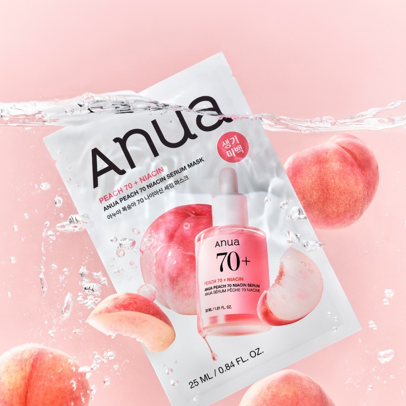 Anua Peach Niacinamide Serum Mask 25g 10ea