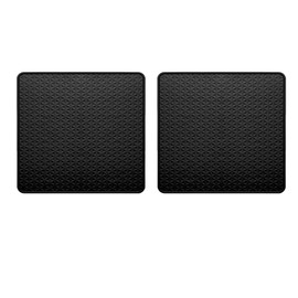 Rynlo Washer and Dryer Covers for the Top Black – Washer Dryer Top Protector Silicone Mat 25.6" x 25.6" x 0.59" Non Slip Waterproof Heat Resistant Surface 2 Pack for Laundry Room Use