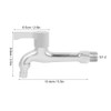 G1/2in Copper Electroplating Single Cold Faucet Washing Machine Faucet Tap