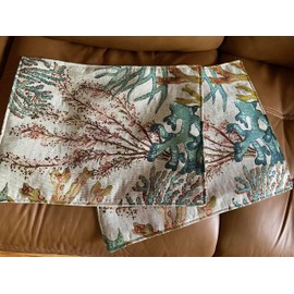 Set of armrest covers for furniture Seaweed design slipcover furniture protectors sofas loveseats recliners office chair reversible home