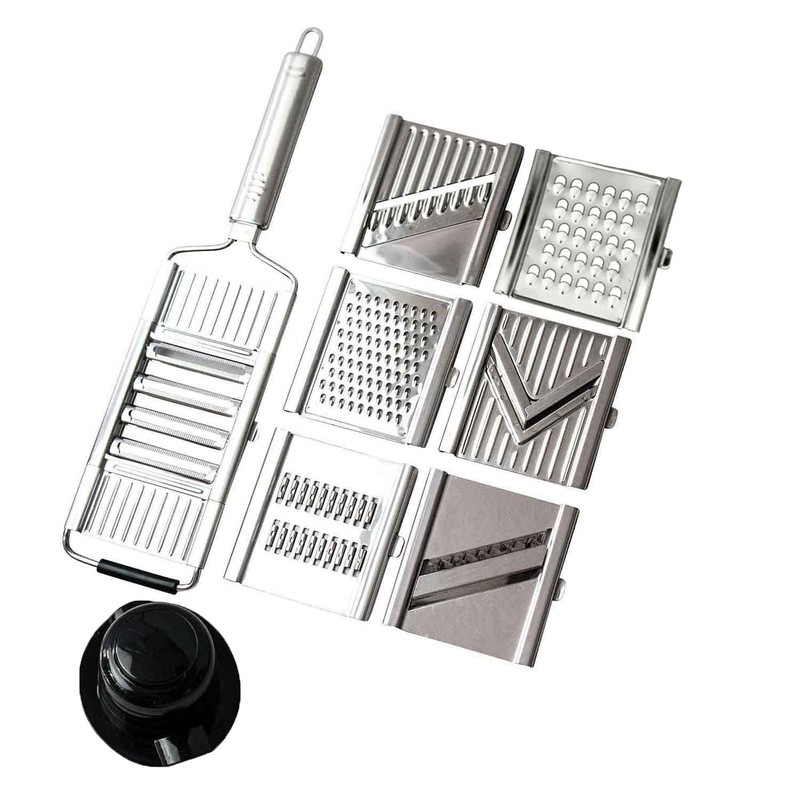 Gigant 4-Way Vegetable Slicer with 6 Additional Inserts Stainless Steel