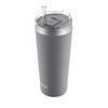 Ello Beacon Vacuum Insulated Stainless Steel Tumbler with Optional Straw,