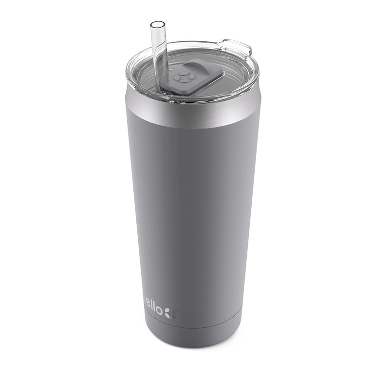 Ello Beacon Vacuum Insulated Stainless Steel Tumbler with Optional Straw,