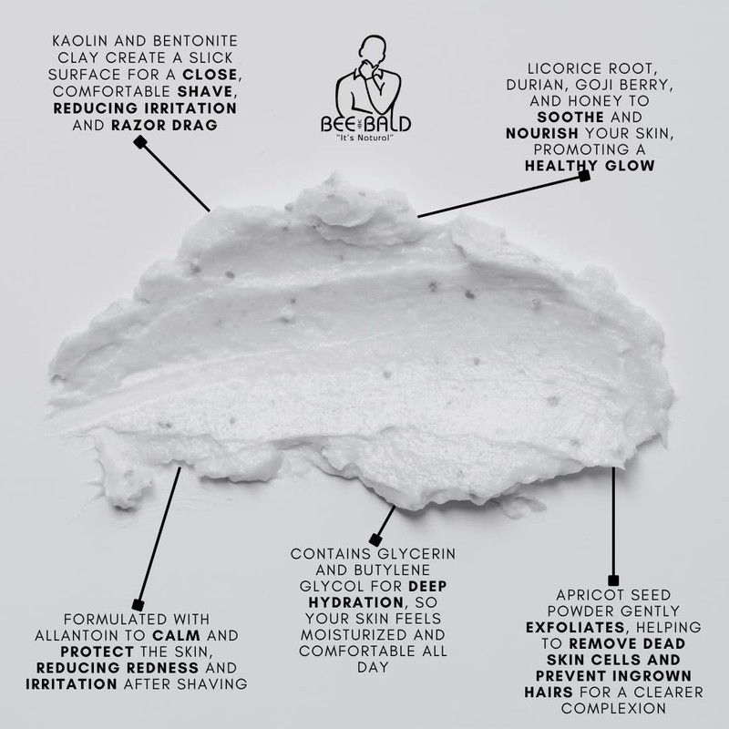 Bee Bald SCRUB Exfoliating Pre-Shave for Deep Cleans & Removing