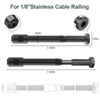 [Patent] BLIKA 10 Pack 1/8" Black Swageless Invisible Cable Railing