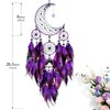 Large Purple Dream Catchers,Moon and Stars Decor,Dream Catcher for Girls
