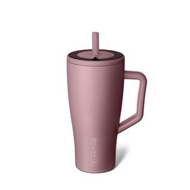 BrüMate Era 30oz Tumbler with Handle and Straw | 100% Leakproof Insulated Tumbler | Keeps Ice 24+ Hours | Cup Holder Friendly Base:_Rose Taupe