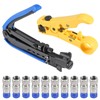 Coaxial Compression Tool Coax Cable Crimper Kit Adjustable RG6 RG59