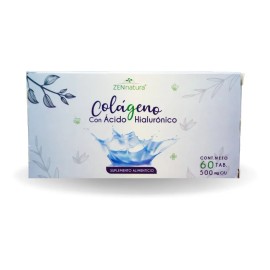 Colageno Hidrolizado, Acido Hialuronico C/60 Tabs Zen Natura Sabor Sin sabor