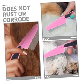 TOVINANNA Stainless Steel Fine Comb Set 2pcs Dandruff Hair Combs Scalp Care Tool for Men Women Children Pets