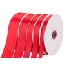 Fondersy 91 Meters Red Double Faced Satin Ribbon - 38mm