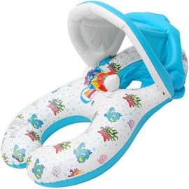 Parent-child Swim Ring, For 2 People, Foot Insert, Baby Float, For Adults, Water Play, Swimming, For Children, Pool, Swimming, For The Sea, Float