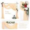 Showgeous Wedding Arch Draping Fabric 2 Panels 28" x20Ft Champagne