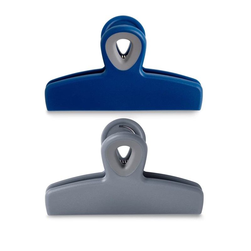 HIC Kitchen Large Heavy-Duty Clips, Soft-Grip Handles, Set of 2