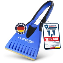 LICARGO Eiskratzer mit Messingklinge [Made in Germany] - kratzt schnell & mühelos - langlebiger Eiskratzer Auto Messing Scheibenkratzer Auto