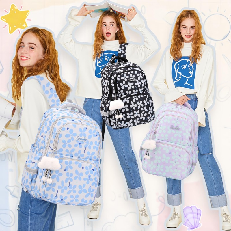 Bansusu 3Pcs Kids Backpack for Girls School Bag with Lunch