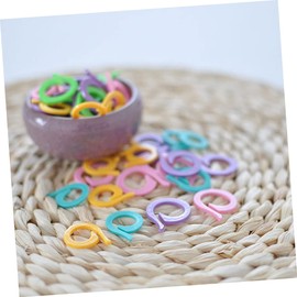 Ciieeo 120pcs Stitch Markers for Crocheting Locking Stitch Knitting Marker Rings Split Ring Markers Maker Holder Split Crochet Stitch Crochet Locking Crotchet Tool to Weave