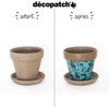 Décopatch - Ref C726O - Light Green Christmas Reindeer Print