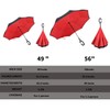 MRTLLOA 40/49/56 Inch Oversize Windproof Inverted Reverse Upside Down Umbrella,