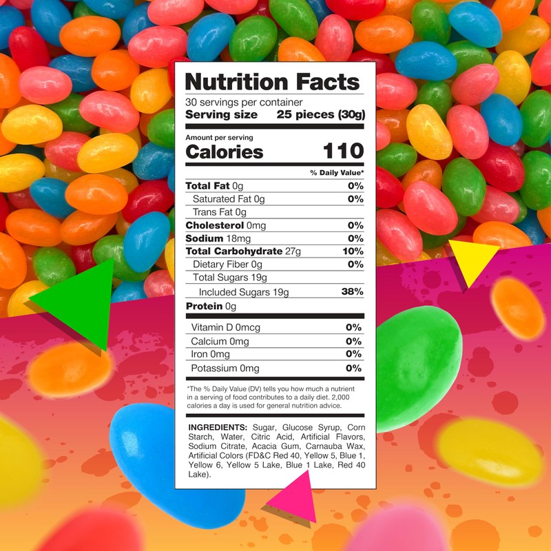Jelly Beans Candy | 2 Pound Bag | Assorted Fruit