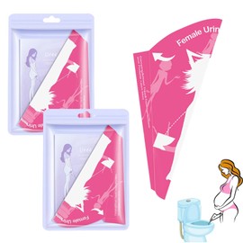 THXFUNAREA Pack of 20 Urinella for Women, Travel Urinal Women Standing, Paper PIPI Funnel for Women, Portable Peeing Aid for Women, Hiking, Car, Outdoor Activities and Camping Accessories