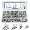 Farady 700Pcs Bolts and Nuts Assortment Kit #4-40#6-32#8-32#10-24 Slotted Phillips