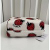Coach NWT Coach Essential Cosmetic Pouch With Strawberry Print Leather