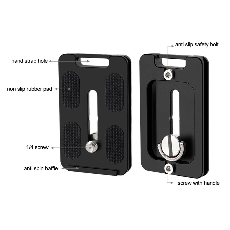 Tripod Quick Release Plate for Arca Swiss Aluminum Alloy 1/4in