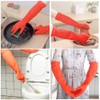 YIOIY Rubber Cleaning Gloves,Waterproof and Oil-resistance Glove for kitchen Cleaning,Clothes
