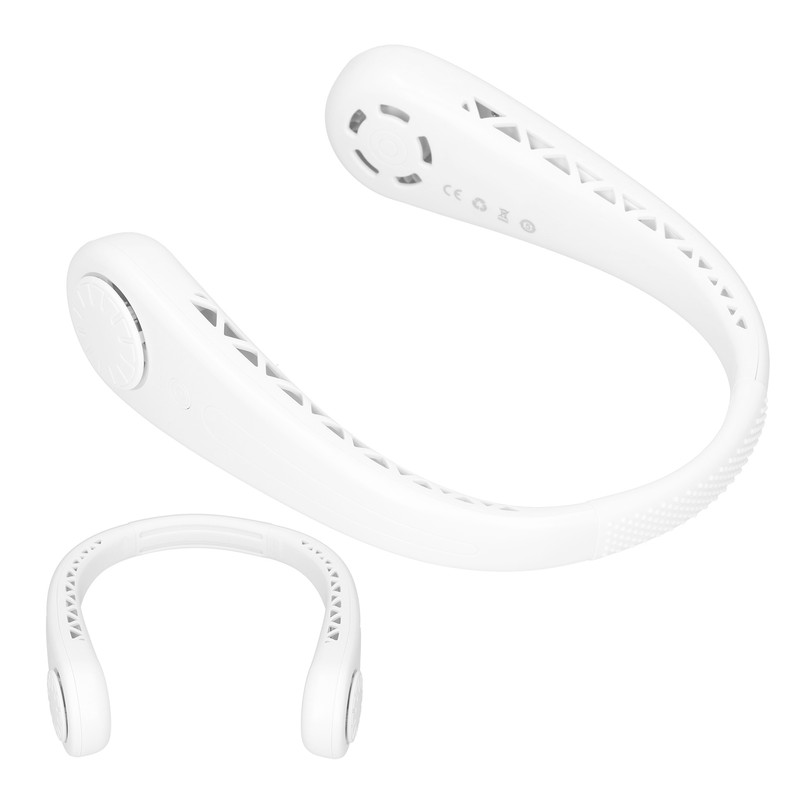 Hanging Neck Fan Mini Air Cooler Portable USB Rechargeable 3‑Gear