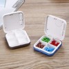 SUPVOX Electronic Pill Box with 4 Compartments 5 Reminder Time