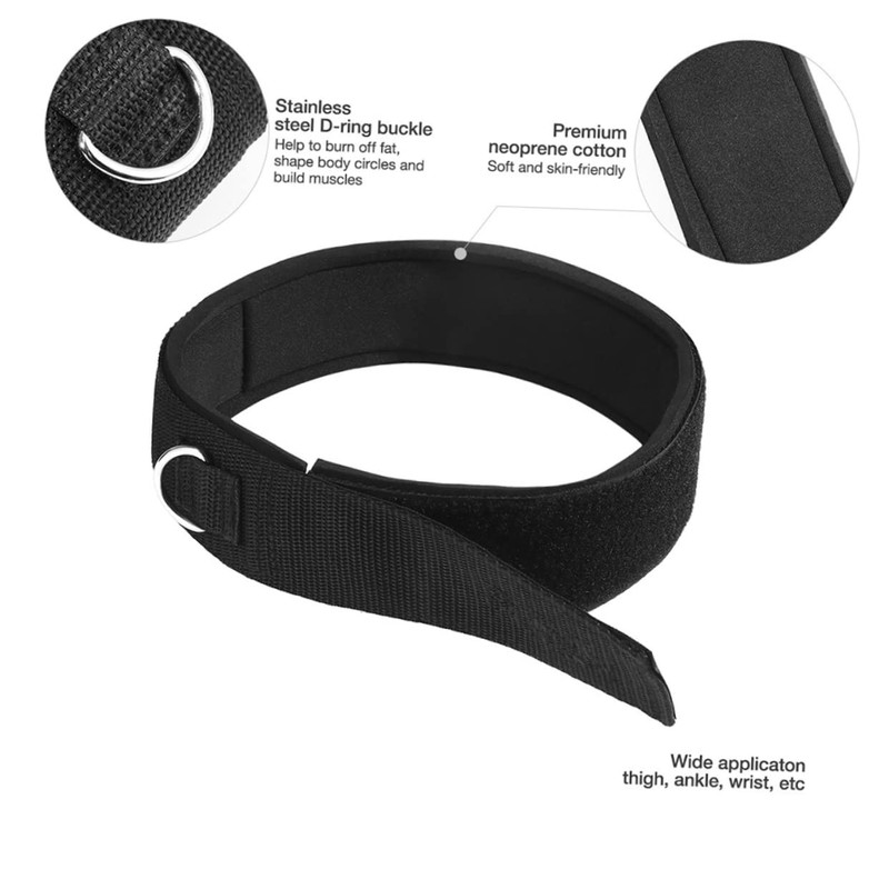 1 Pair Adjustable Thigh Straps with Neoprene Padding Fitness Training