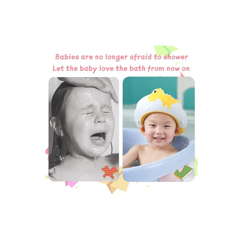 Thcbme Gorro Ducha Visera Niños Protector Ojos Oídos Años Bonita