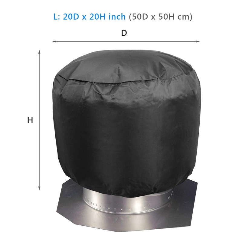 Turbine Vent Cover 2 Pack, Luxiv Roof Ventilator Cover Heavy