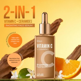 RevitaLux Vitamin C & Ceramides Serum - Anti-Aging, Hydrates & Repairs Skin, Smooths Complexion - Dermatologist Tested, Cruelty-Free Korean Skin Care for All Skin Types - 2 fl. oz