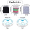 KINDPMA 5 Spools Jewellery Thread Elastic Band for Bracelets Nylon
