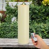 Warmhere 14" x 4" Large Outdoor Candles with Timer Waterproof,