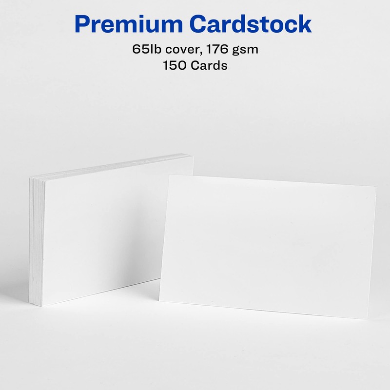 Avery Printable Index Cards with Sure Feed Technology, 3" x
