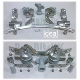 IDEAL STANDARD SPACE EV154AA STAINLESS STEEL SEAT HINGES SET (Post 2003 onwards)