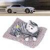 Cat Ornament Simulation Design Vivid Cute Plush Lying Cat with