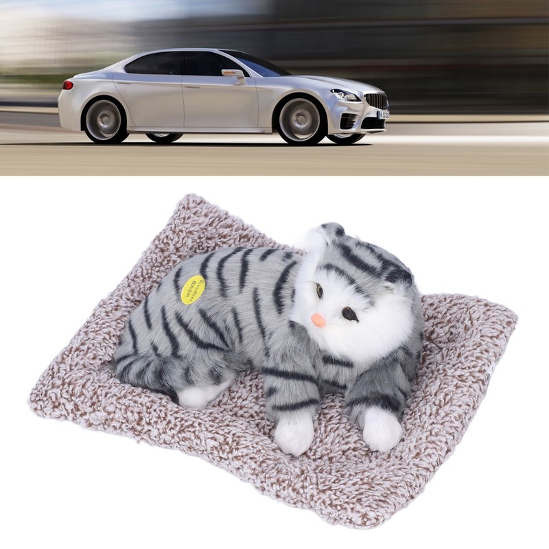Cat Ornament Simulation Design Vivid Cute Plush Lying Cat with