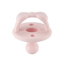 Itzy Ritzy Sweetie Chupetes ortodónticos de silicona con mango plegable y dos orificios de aire para mayor seguridad, juego de zapatillas de ballet y 