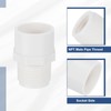 uxcell PVC Male Adapter Pipe Fitting, 5Pcs 3/4" 2-Way PVC