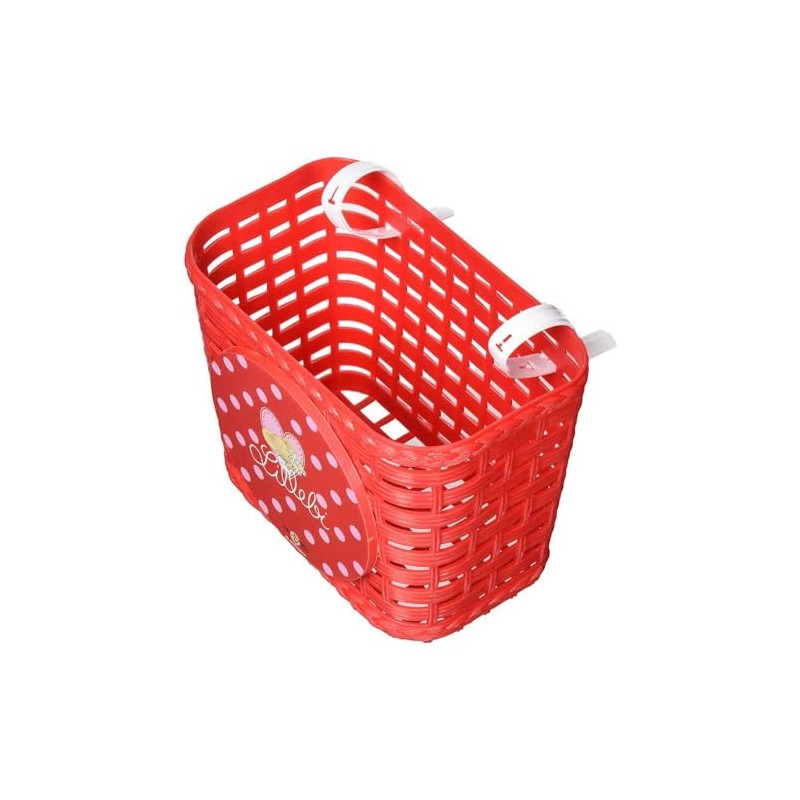 Bike Fashion Lillebi Handlebar Basket, Red, 35 x 27 x