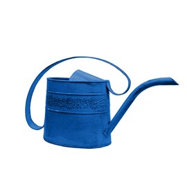 Headwind Willow Oceanside Blue 0.5 Gallon Galvanized Decorative Metal Garden Watering Can for Indoor & Outdoor Plant Care – Vintage Gardening Plant Watering Can by Robert Allen