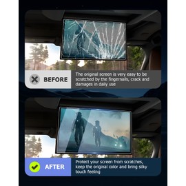 LUWU Screen Protector for 2021 2022 2023 2024 2025 Toyota Sienna Accessories 2025 Sienna XLE/XSE/Limited/Platinum/Woodland Edition Screen Protector Nano Plastic Rear Entertainment Touchscreen 11.6Inch