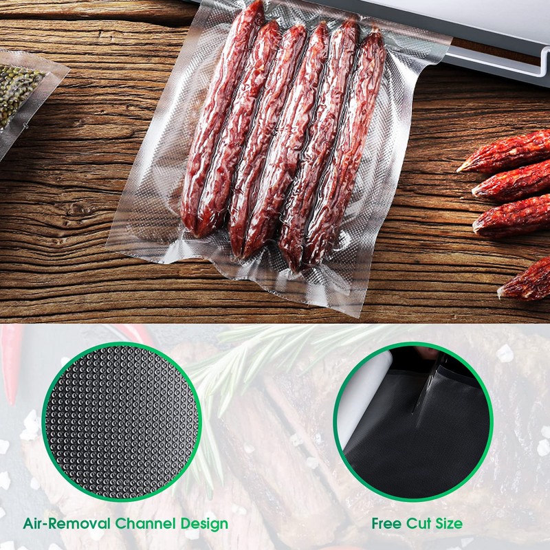 Vacuum Sealer Bags for Food, 2 Rolls 11x50