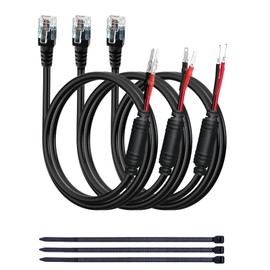 SDSACZMU Radar Detector Hardwire Power Cord, Rearview Mirror Plug Cable, with Inline Fuse Holder,Suitable for Escort Beltronics Valentine One Cobra Whistler Radar Detector,3-Piece Set,17.7'' (RJ11)